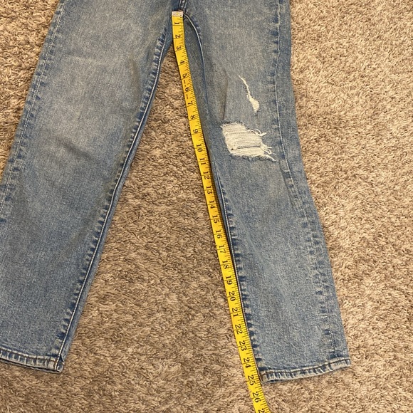 Express Womens Ripped Jeans 0 Regular Blue - Picture 3 of 10